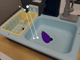 Eggplant basket trajectory